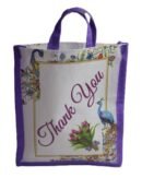 Thankyou printed nonwoven bag without zip