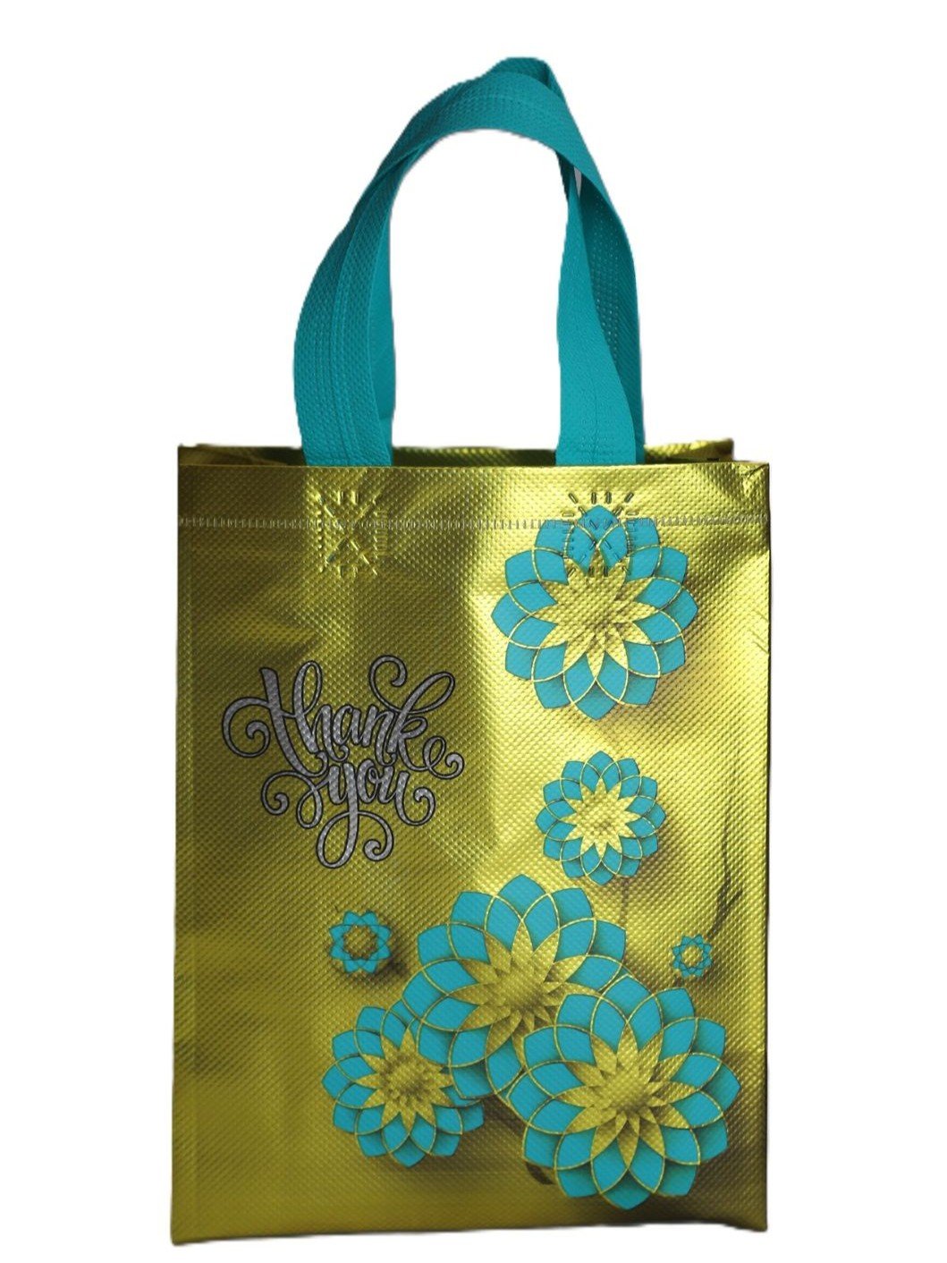 Floral Thank You Gift Bags – Reusable PVC Tote - Image 3