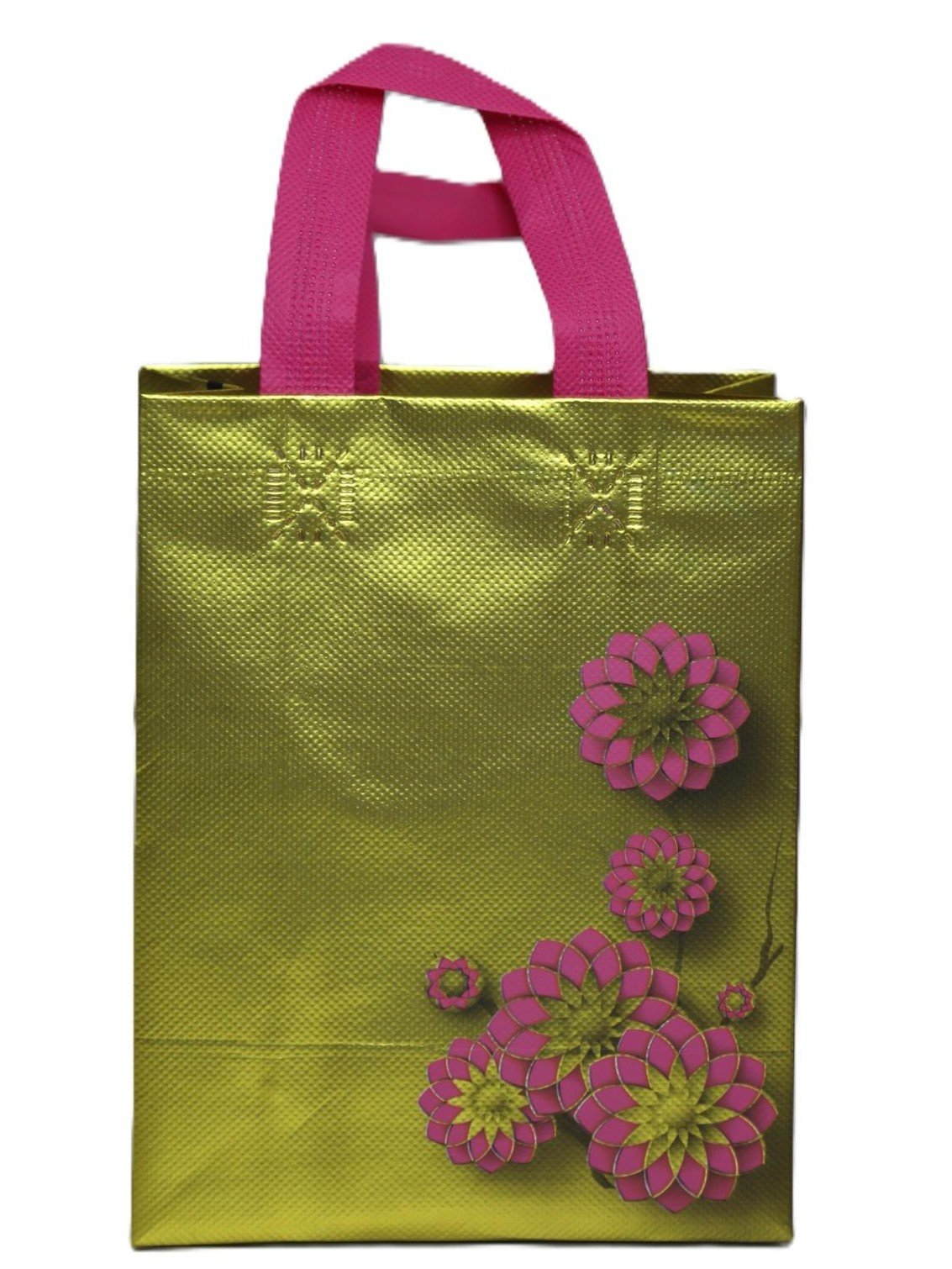 Floral Thank You Gift Bags – Reusable PVC Tote - Image 4