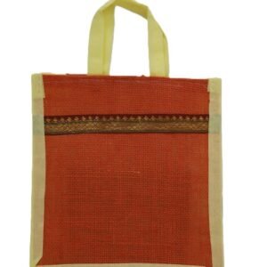 Color ful jute bag with jari design
