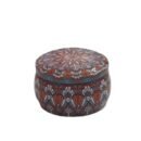 Decorative Printed Storage Tin Jar with Lid
