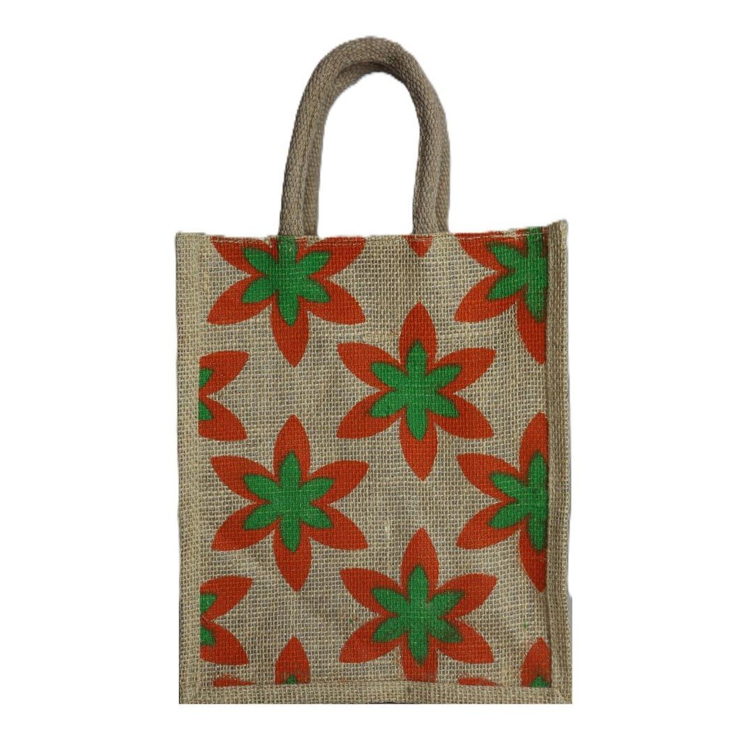 Natural jute with assorted print & design
