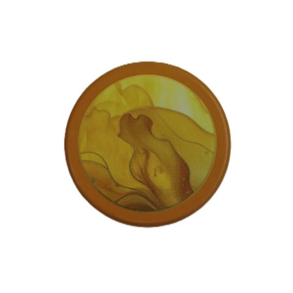 Golden Swirl Round Tin Canister with Airtight Lid - Image 3
