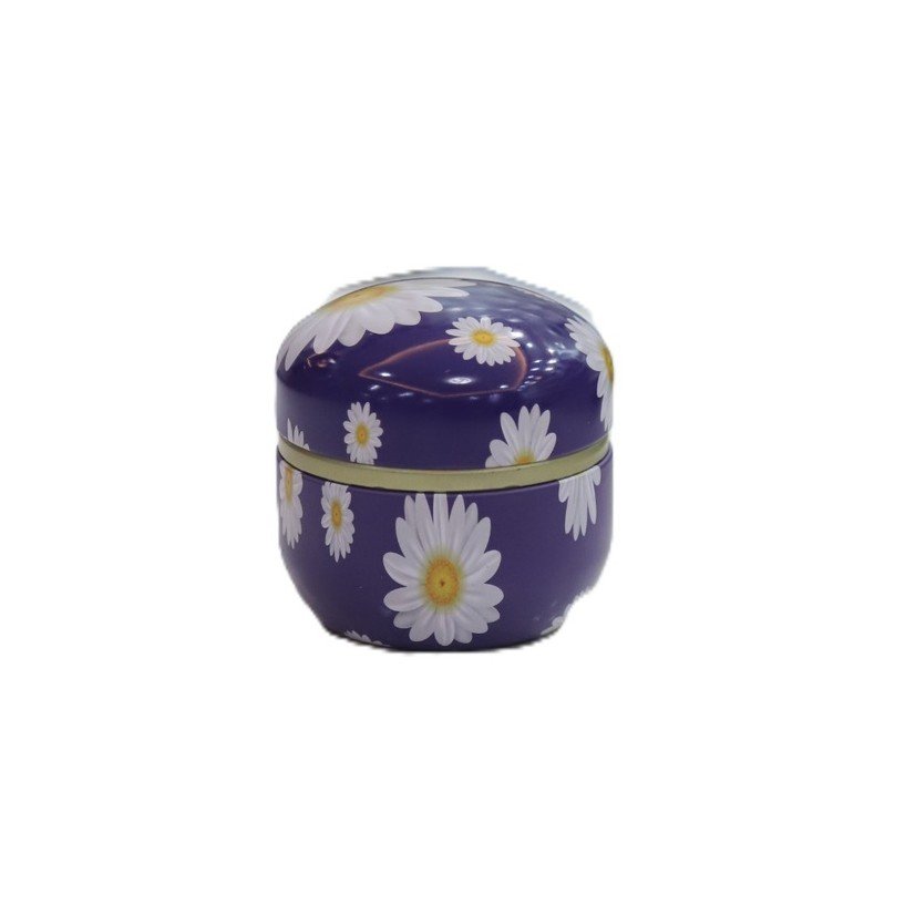 Floral-Printed Dome Tin Box – Cute Decorative Storage - Image 7