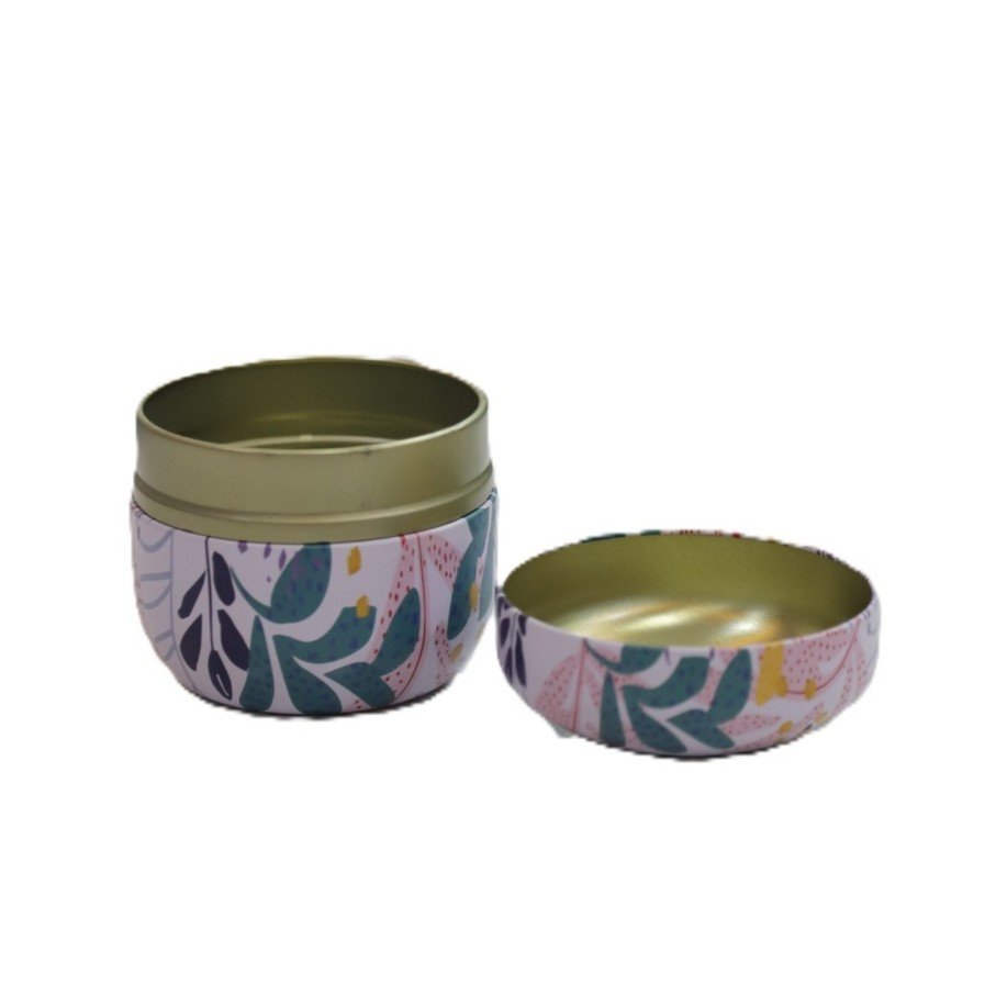 Floral-Printed Dome Tin Box – Cute Decorative Storage - Image 5