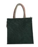 Heart & Foot printed colored canvas bag
