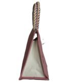 Heart & Foot printed colored canvas bag