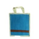 Color jute bag with nonwoven bag with jari