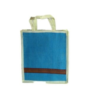 Color jute bag with nonwoven bag with jari