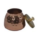 Copper-coated steel jar with lid