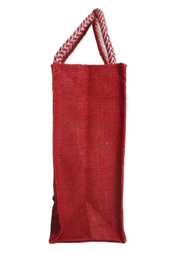 Full-color Jute bag with ethnic art print - Image 7