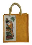 Full color ethnic art printed jute bag
