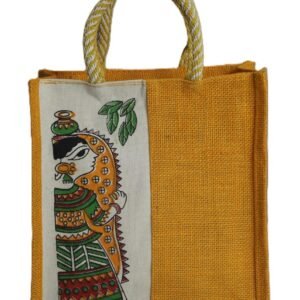 Full color ethnic art printed jute bag