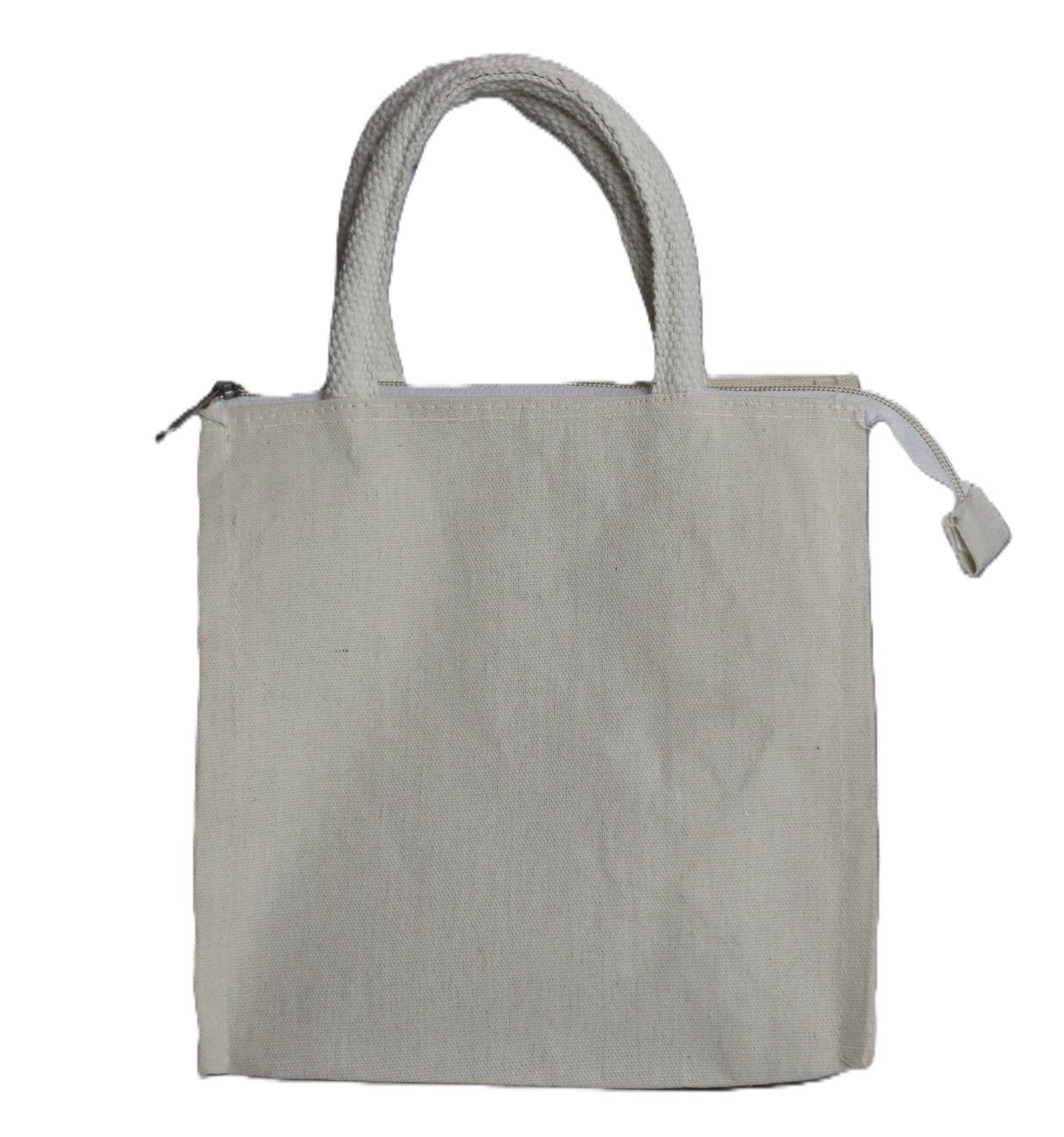 Mom & Child printed white canvas bag - Image 4