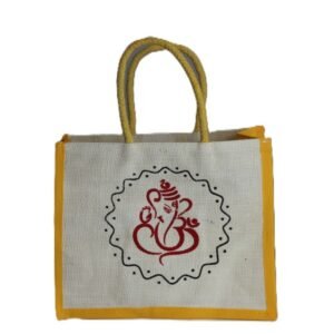 Ganesha printed jute with nonwoven bag