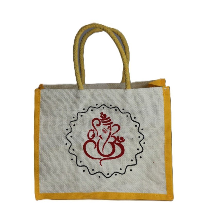 Ganesha printed jute with nonwoven bag