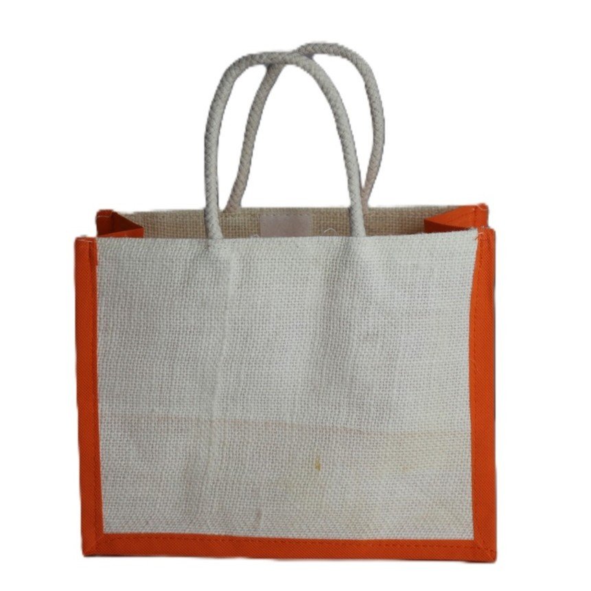 Ganesha Printed jute bag with nonwoven side color 10L x 8H - Image 2