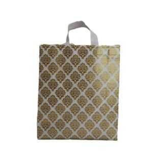 golden floral designed PVC thamboolam bag