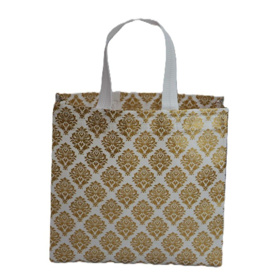 PVC Carry Bag with Golden Design – Stylish & Reusable - Image 3