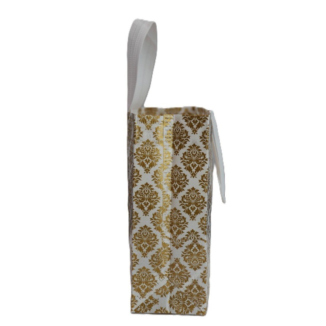 PVC Carry Bag with Golden Design – Stylish & Reusable - Image 4