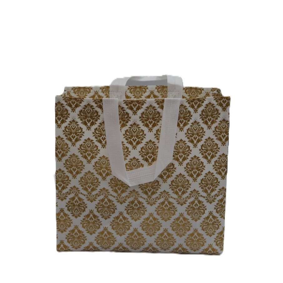 PVC Carry Bag with Golden Design – Stylish & Reusable - Image 2