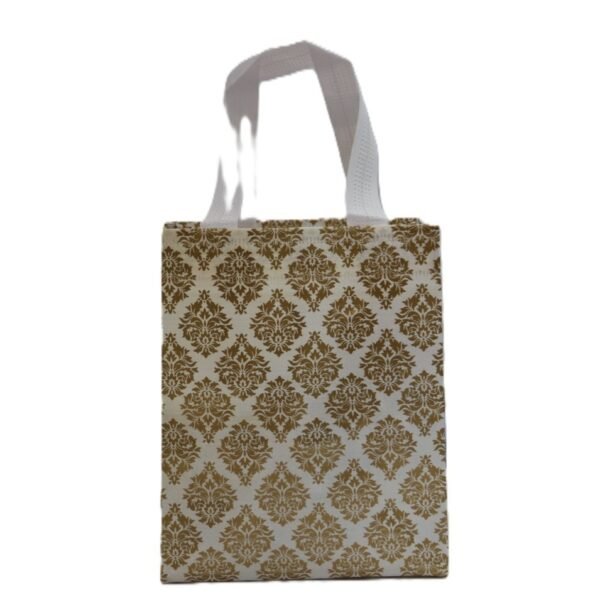 Gold floral thamboolam bag small
