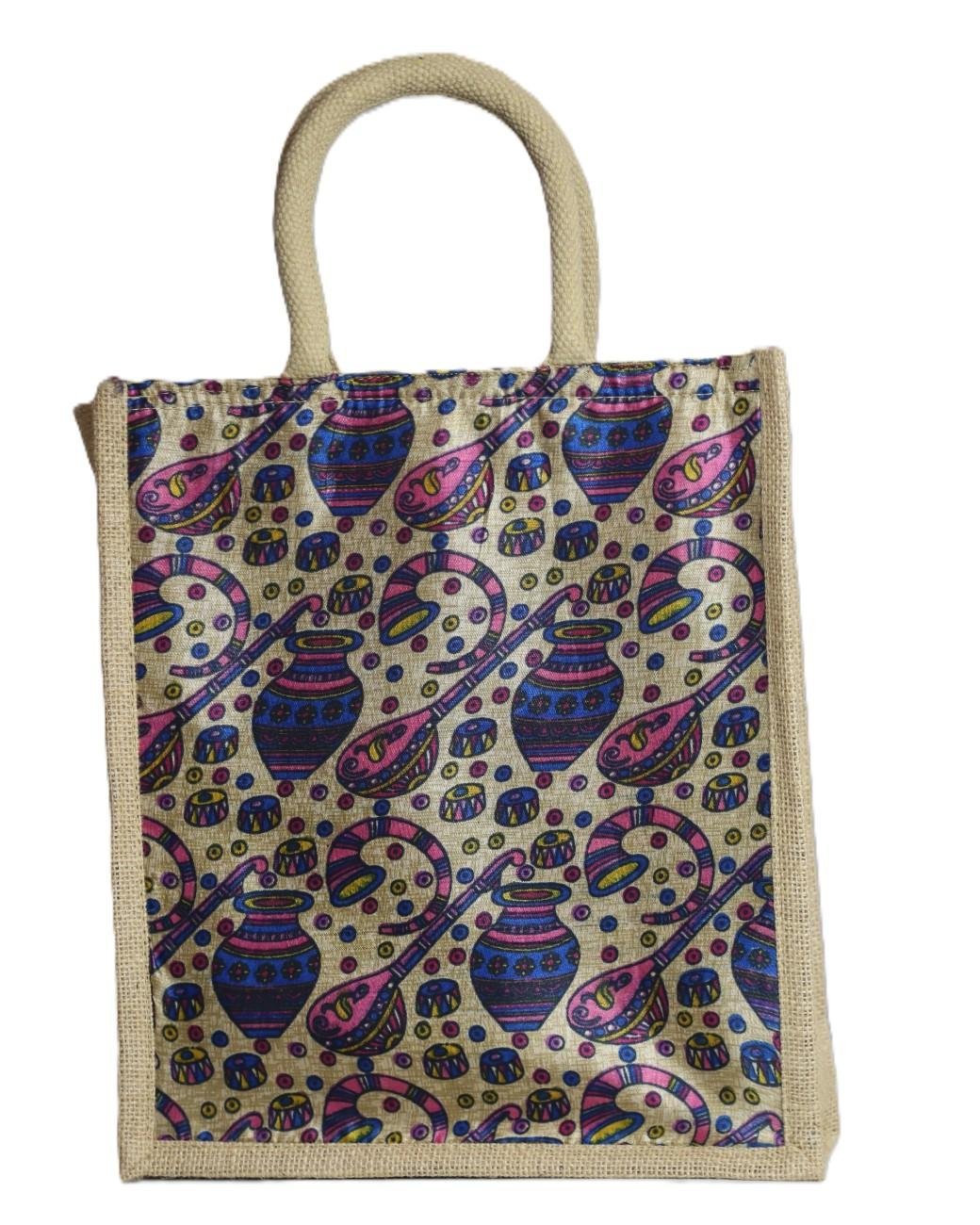Kalamkari jute bag large