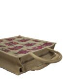 Kalamkari natural Jute bag large 12L x 14H