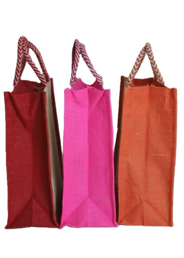 Love Food Side color Jute bag - Image 4