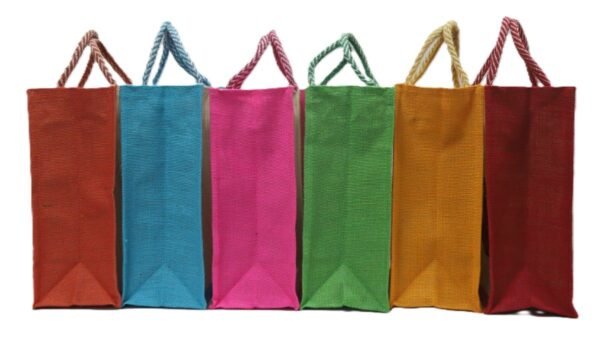 Love Food Side color Jute bag - Image 6