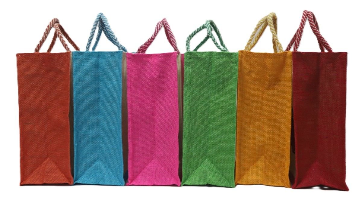 Love Food Side color Jute bag - Image 6