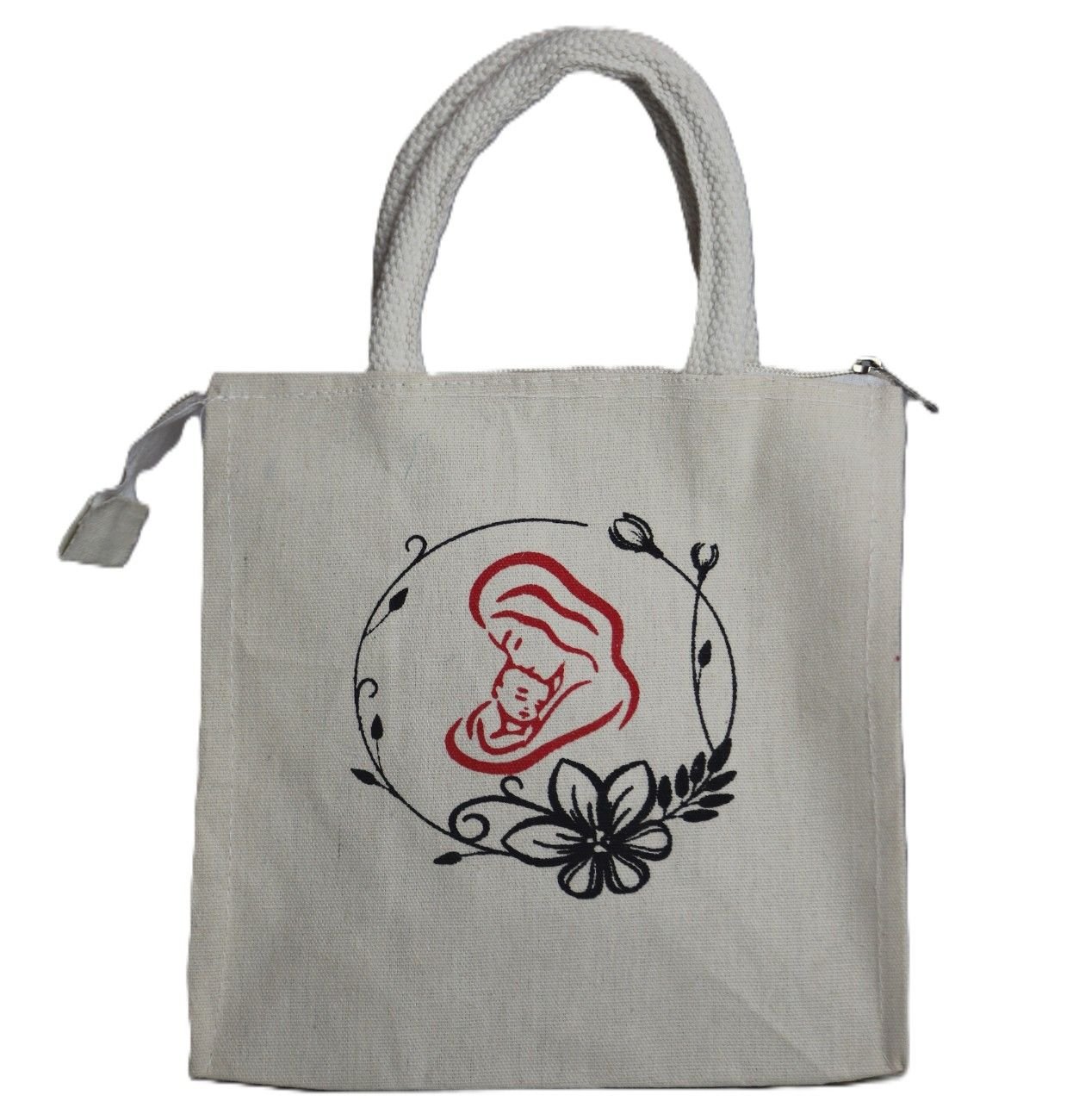 mom&child printed canvas bag