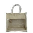 Pure jute bag with transparent window