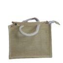 Pure jute bag with transparent window