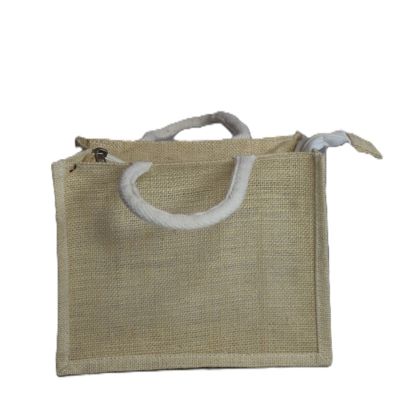 Pure jute bag with transparent window - Image 2