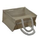 Pure jute bag with transparent window