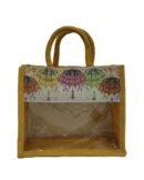 Canvas window bag with digital print
