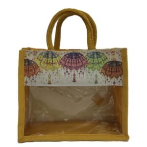 Canvas window bag with digital print