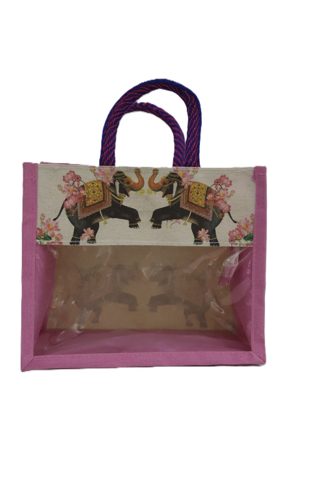 Canvas Gift Bag with Digital print & Transparent window - Image 5
