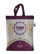 Thankyou printed nonwovwn bag with zip