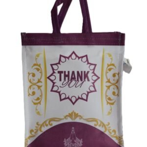 Thankyou printed nonwovwn bag with zip