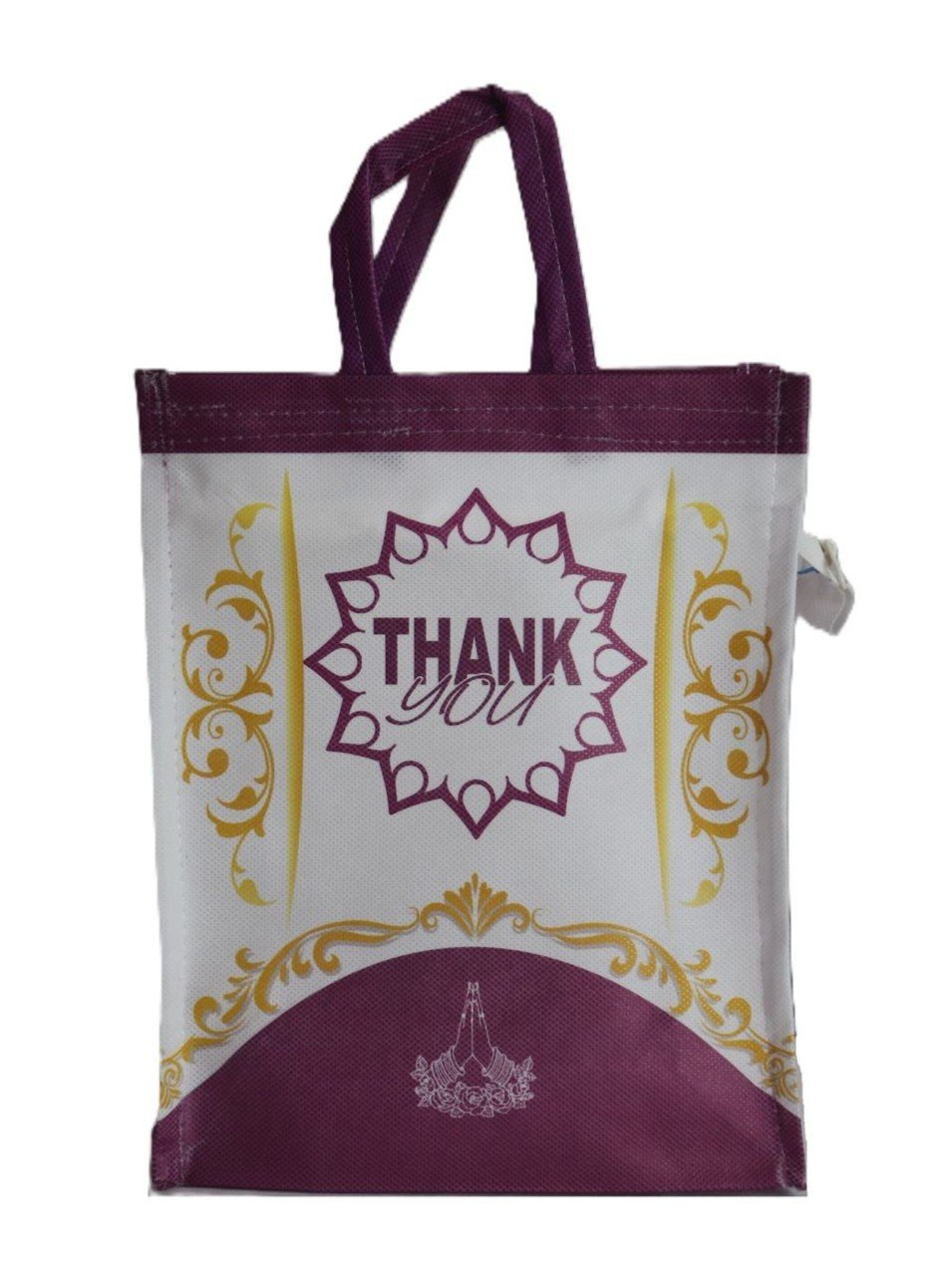 Thankyou printed nonwovwn bag with zip