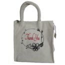 thankyou printed canvas bag