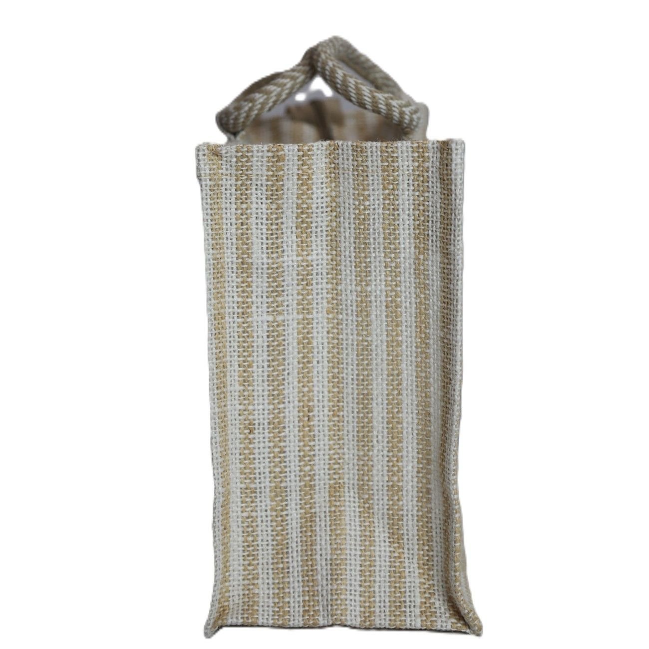 Jute bag with transparent window 12L x 10H - Image 3