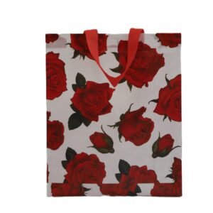 Rose printed pvc thamboolam bag