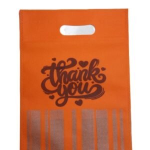 Coloeful nonwoven thamboolam bag with thank you print