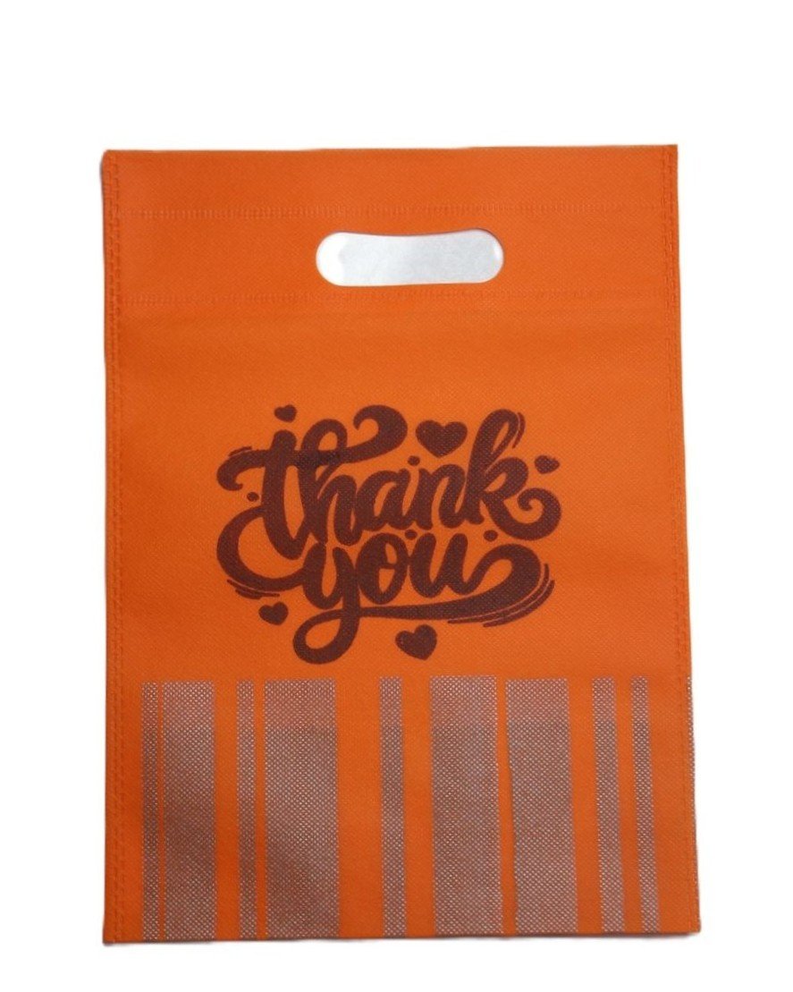 Coloeful nonwoven thamboolam bag with thank you print