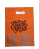 Non-Woven "Thank You" Printed D-cut colorful Gift Bag