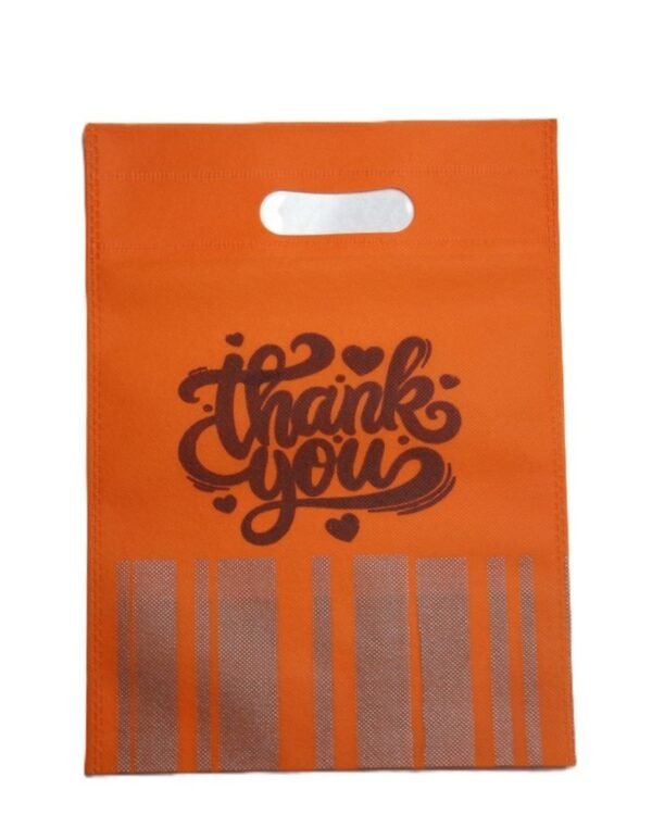 Non-Woven "Thank You" Printed D-cut colorful Gift Bag - Image 2