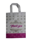 white thankyou thamboolam bag with assorted color